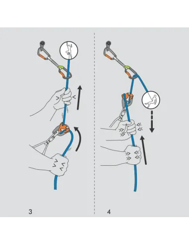 Belay device Climbing Technology Click Up+ Light Blue