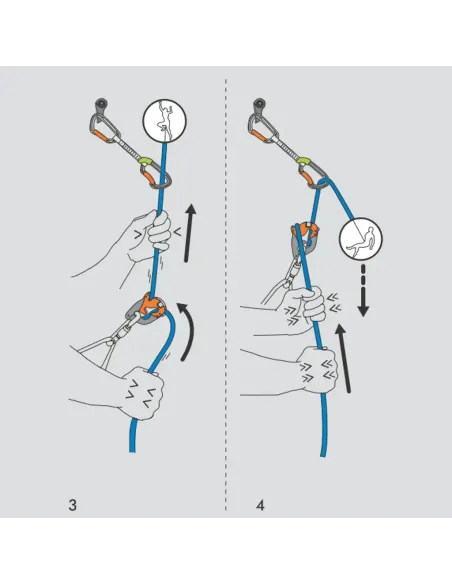 Belay device Climbing Technology Click Up+ Light Blue