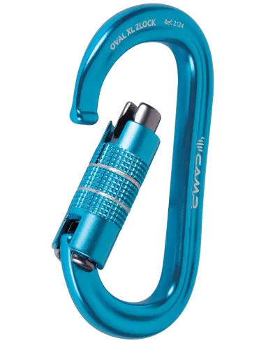 Karabinek wspinaczkowy Camp Oval XL 2Lock Blue