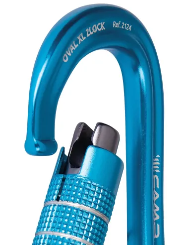 Karabinek wspinaczkowy Camp Oval XL 2Lock Blue