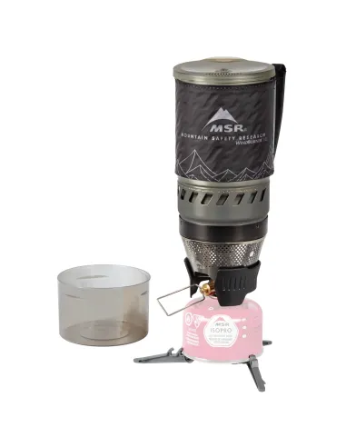 Stove with pot MSR WindBurner Personal Stove System Black 1L