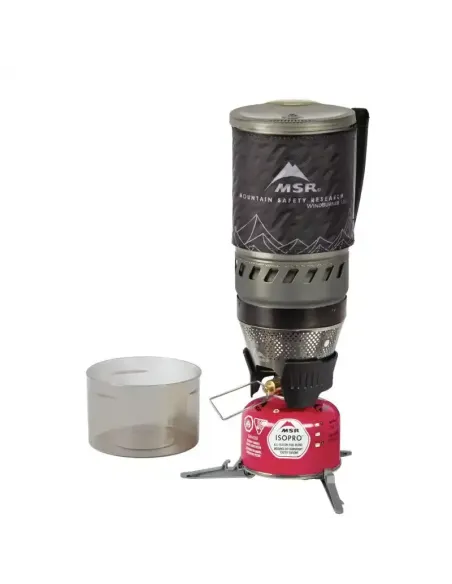 Stove with pot MSR WindBurner Personal Stove System Black 1L