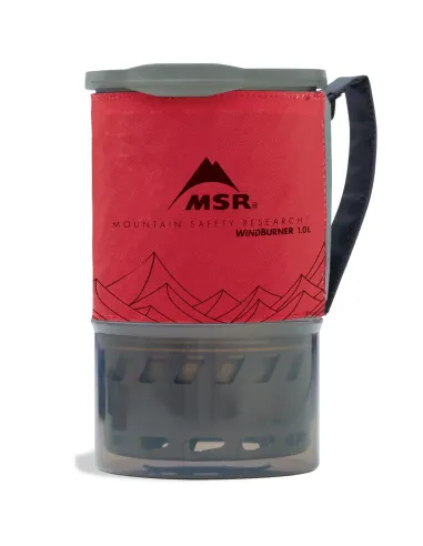 Kuchenka z garnkiem MSR WindBurner Personal Stove System Red 1L