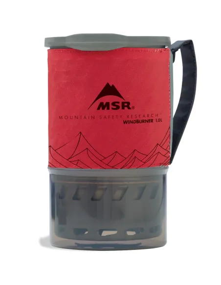 Kuchenka z garnkiem MSR WindBurner Personal Stove System Red 1L