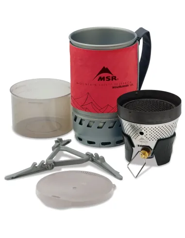 Kuchenka z garnkiem MSR WindBurner Personal Stove System Red 1L