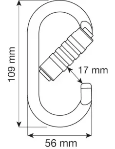Karabinek Camp Oval Pro 3Lock 2
