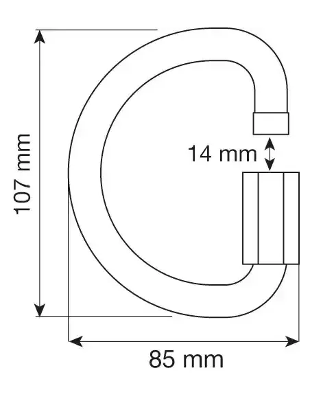 Carabiner Camp D Quick Link Alu 12 mm