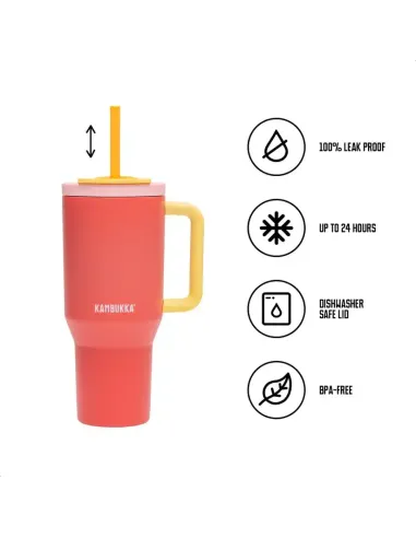 Thermal mug Kambukka Rio 950 ml Pink Papaya