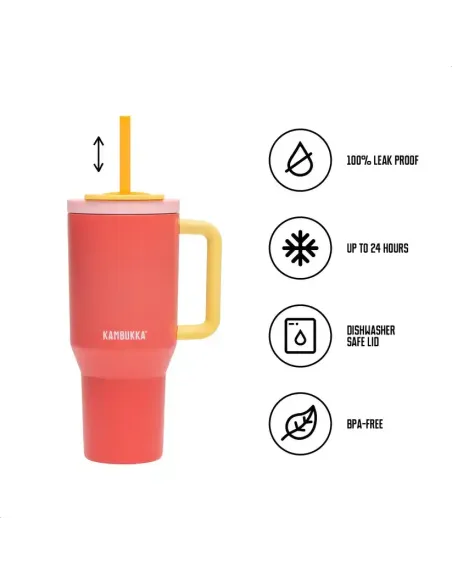 Thermal mug Kambukka Rio 950 ml Pink Papaya