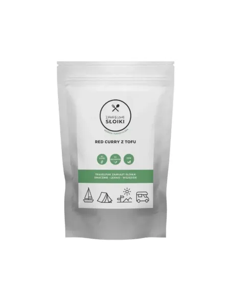 Danie obiadowe Zakręcone Słoiki Red curry z tofu Vegan 900ml