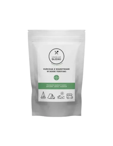 Danie obiadowe Zakręcone Słoiki Kurczak z warzywami w sosie teriyaki 540ml