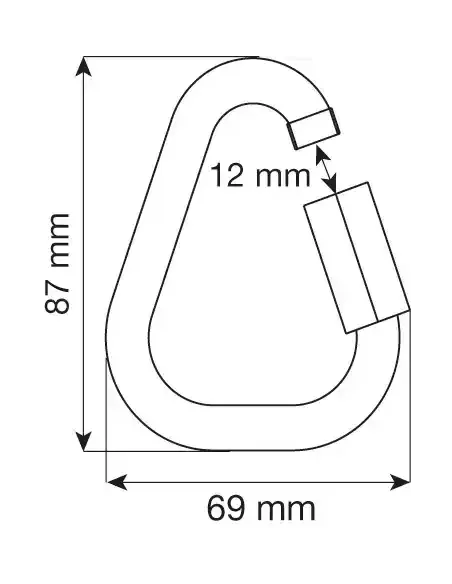Karabinek wspinaczkowy Camp Quick Link Delta 10mm