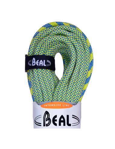 Climbing rope Beal Booster 9,7mm Dry Cover Green 60m