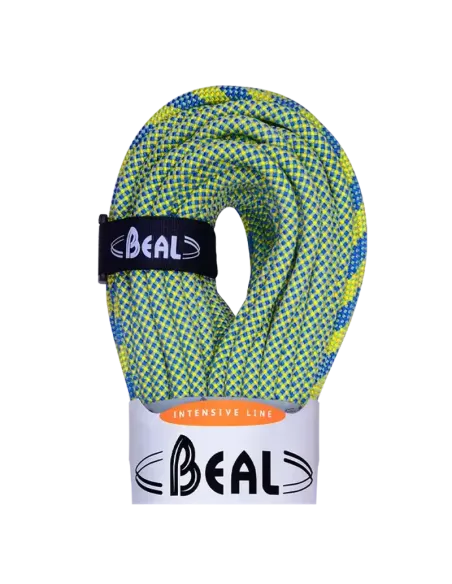 Climbing rope Beal Booster 9,7mm Dry Cover Green 60m