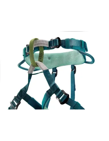 Childrens climbing harness Petzl Macchu Atlantic Blue