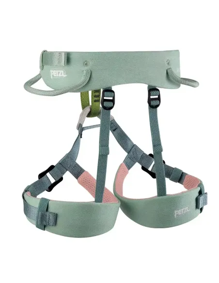 Dziecięca uprząż wspinaczkowa Petzl Macchu Jade Green