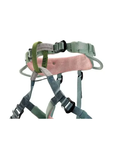 Dziecięca uprząż wspinaczkowa Petzl Macchu Jade Green