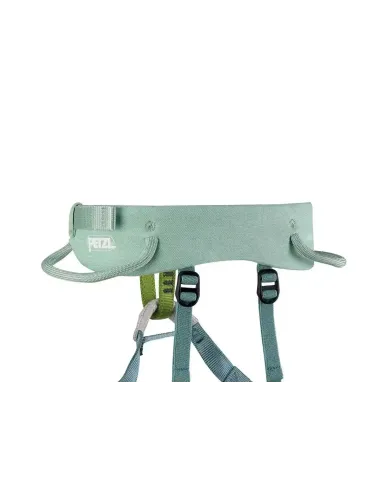 Dziecięca uprząż wspinaczkowa Petzl Macchu Jade Green