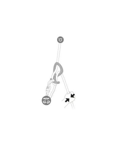 Przyrząd zjazdowy Petzl Pirana Club