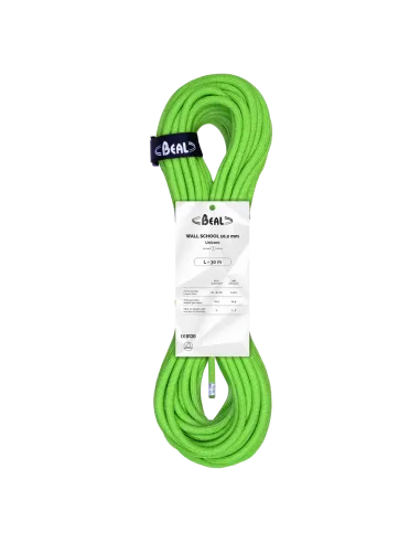 Climbing rope Beal Wall School Unicore 10,2mm Green 30m