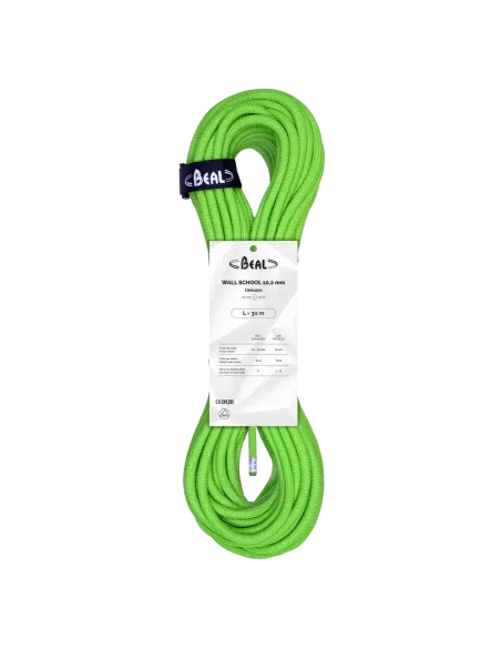 Climbing rope Beal Wall School Unicore 10,2mm Green 30m