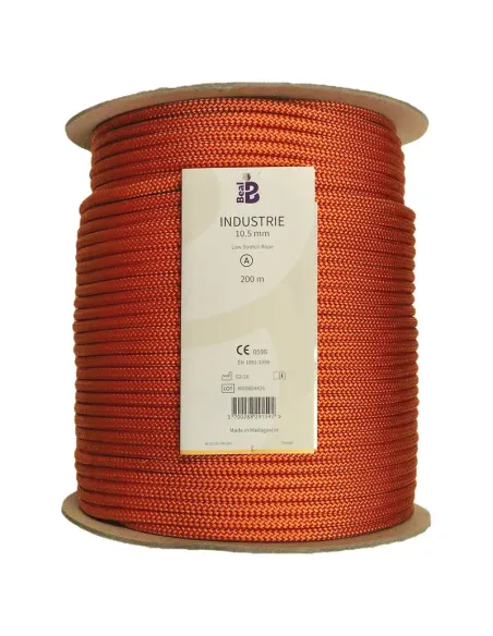 Semistatic rope Beal Industrie 10,5mm Orange 200m