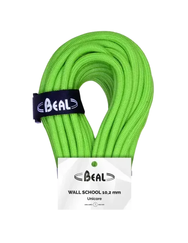 Climbing rope Beal Wall School Unicore 10,2mm Green 30m
