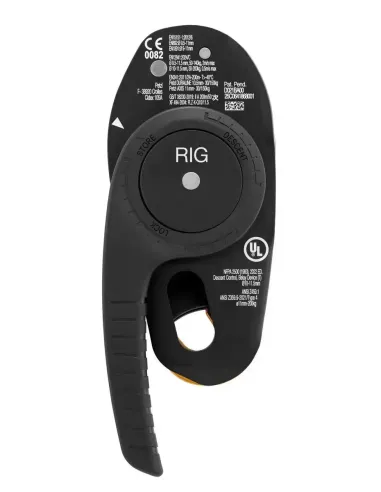 Przyrząd zjazdowy Petzl Rig Repairable Black