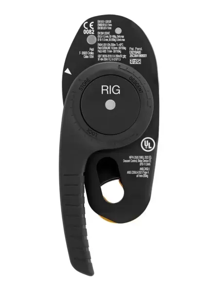 Przyrząd zjazdowy Petzl Rig Repairable Black
