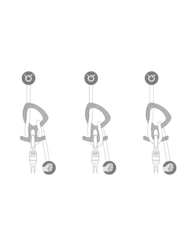 Descender Petzl Pirana Club