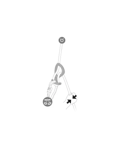 Descender Petzl Pirana Club