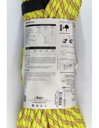 Climbing rope Beal Karma 9,8mm Yellow 60m
