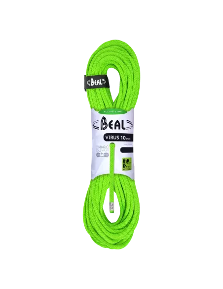 Climbing rope Beal Virus 10mm Green 50m