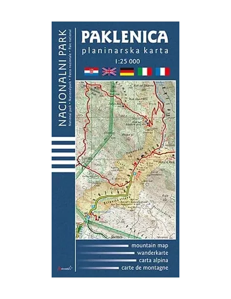 Map Paklenica (Croatia)