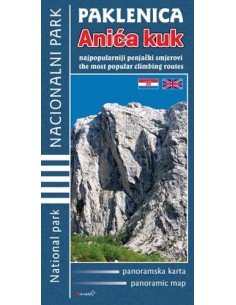 Mapa panoramiczna Anica Kuk (Paklenica)