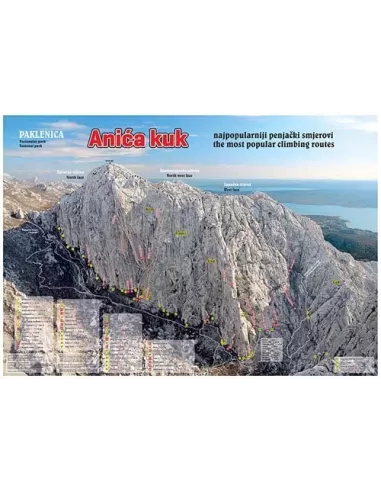 Panoramic map of Anica Kuk (Paklenica)