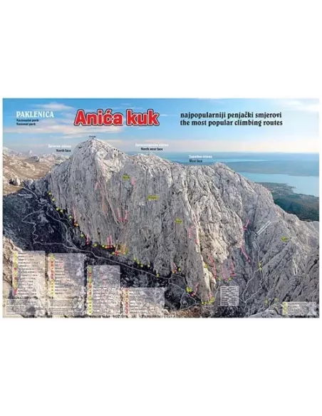 Mapa panoramiczna Anica Kuk (Paklenica)