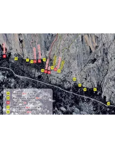 Mapa panoramiczna Anica Kuk (Paklenica)
