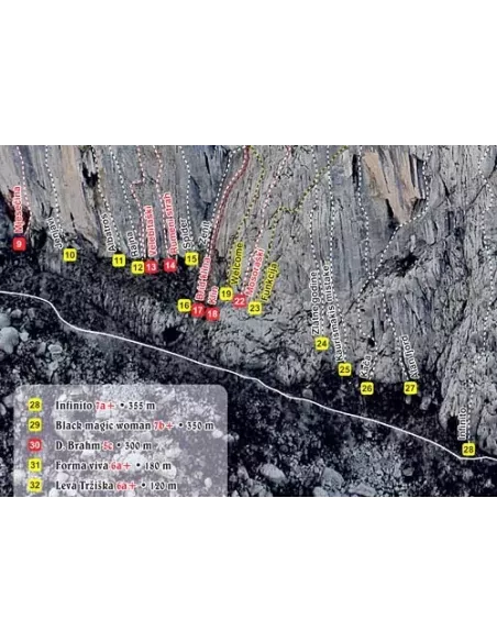Mapa panoramiczna Anica Kuk (Paklenica)