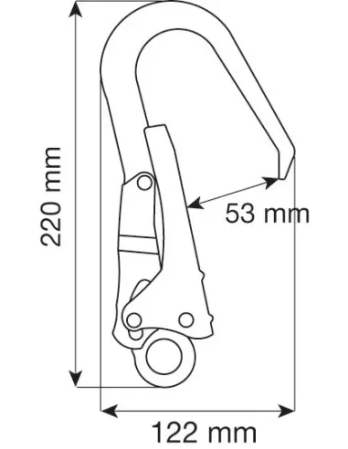 Lanyard Camp Shock Absorber Rewind Single Steel MGO 175cm