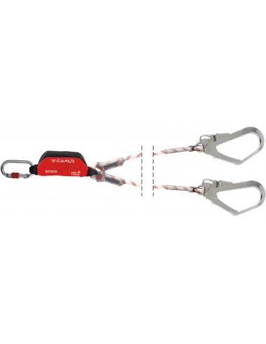 Lonża Camp Retexo Rope Double Steel MGO 190cm