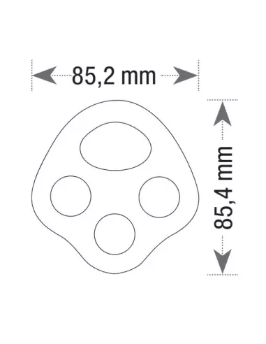 Rigging plate Beal Air-Port 4