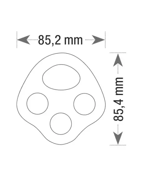 Rigging plate Beal Air-Port 4