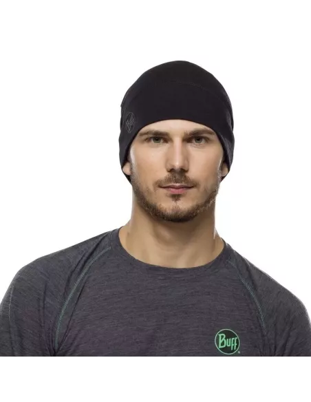 Czapka Buff Merino Lightweight Hat Solid Black