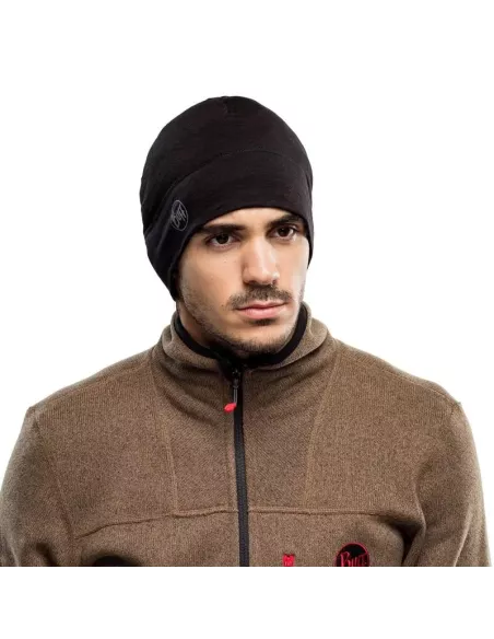 Czapka Buff Merino Lightweight Hat Solid Black