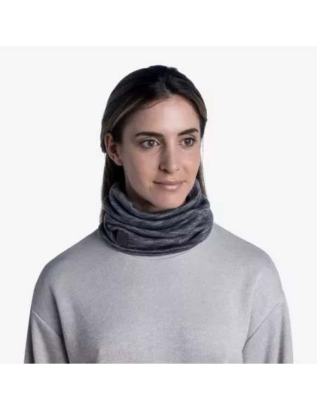 Scarf Buff Merino Heavyweight Fog Grey Multi Stripes Scarf Buff Merino Heavyweight Fog Grey Multi Stripes