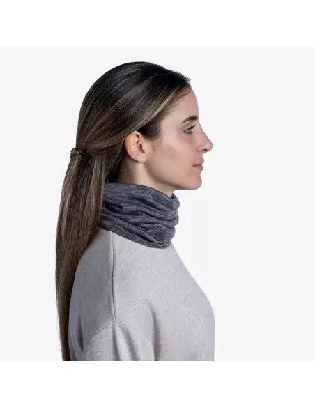 Scarf Buff Merino Heavyweight Fog Grey Multi Stripes Scarf Buff Merino Heavyweight Fog Grey Multi Stripes