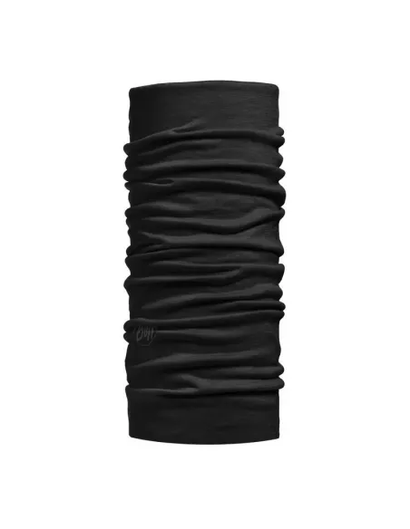Scarf Buff Merino Lightweight Solid Black Scarf Buff Merino Lightweight Solid Black