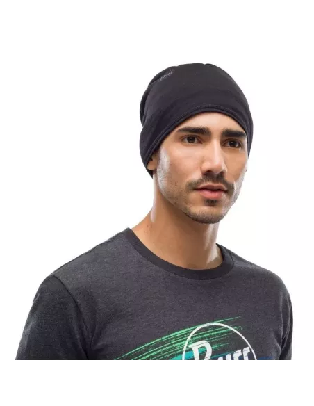 Scarf Buff Merino Lightweight Solid Black Scarf Buff Merino Lightweight Solid Black