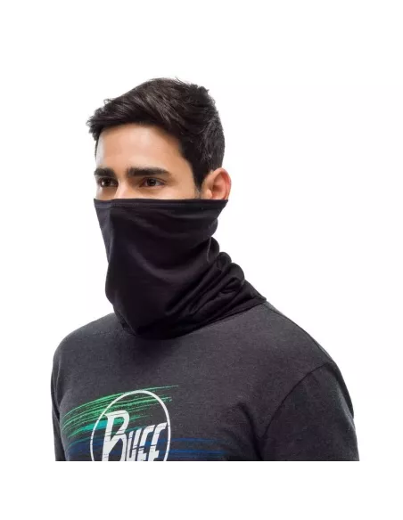 Scarf Buff Merino Lightweight Solid Black Scarf Buff Merino Lightweight Solid Black